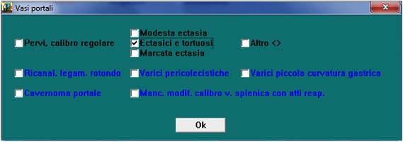 Opzioni per descrivere i vasi portali